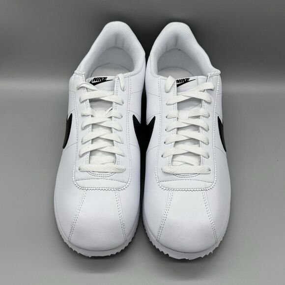 Nike Cortez Leather White Black Size 11.5 Men's Casual Shoes DM4044-105 Classic - Picture 3 of 11